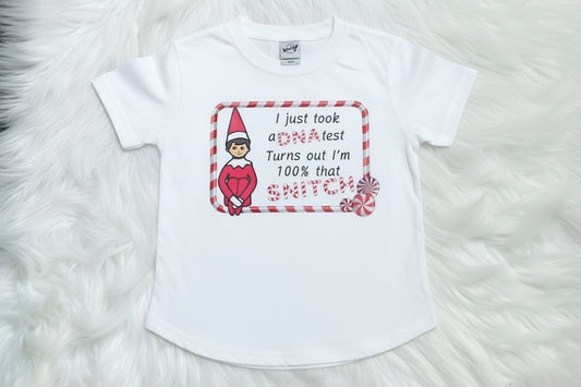 100% That Snitch Elf Graphic Raglan - Nico Bella Boutique 