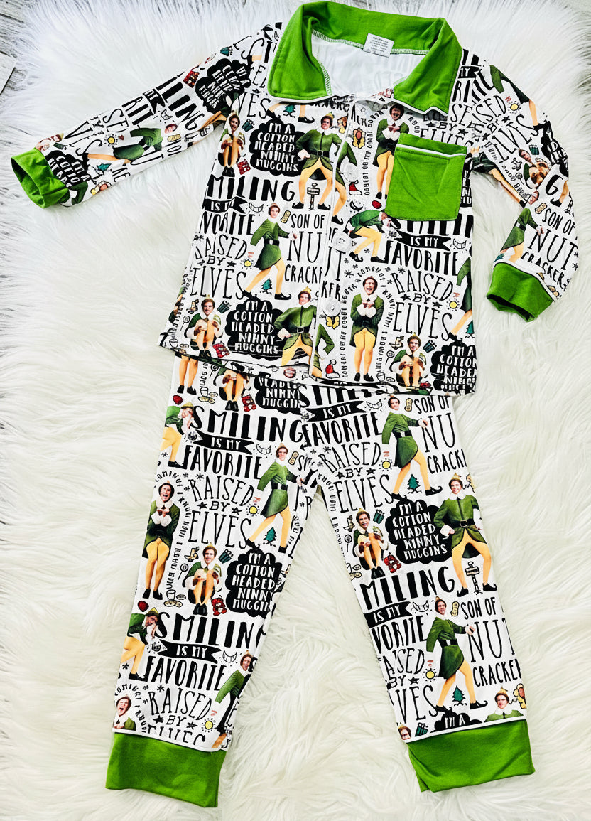 Buddy The Elf Christmas Pajama Set