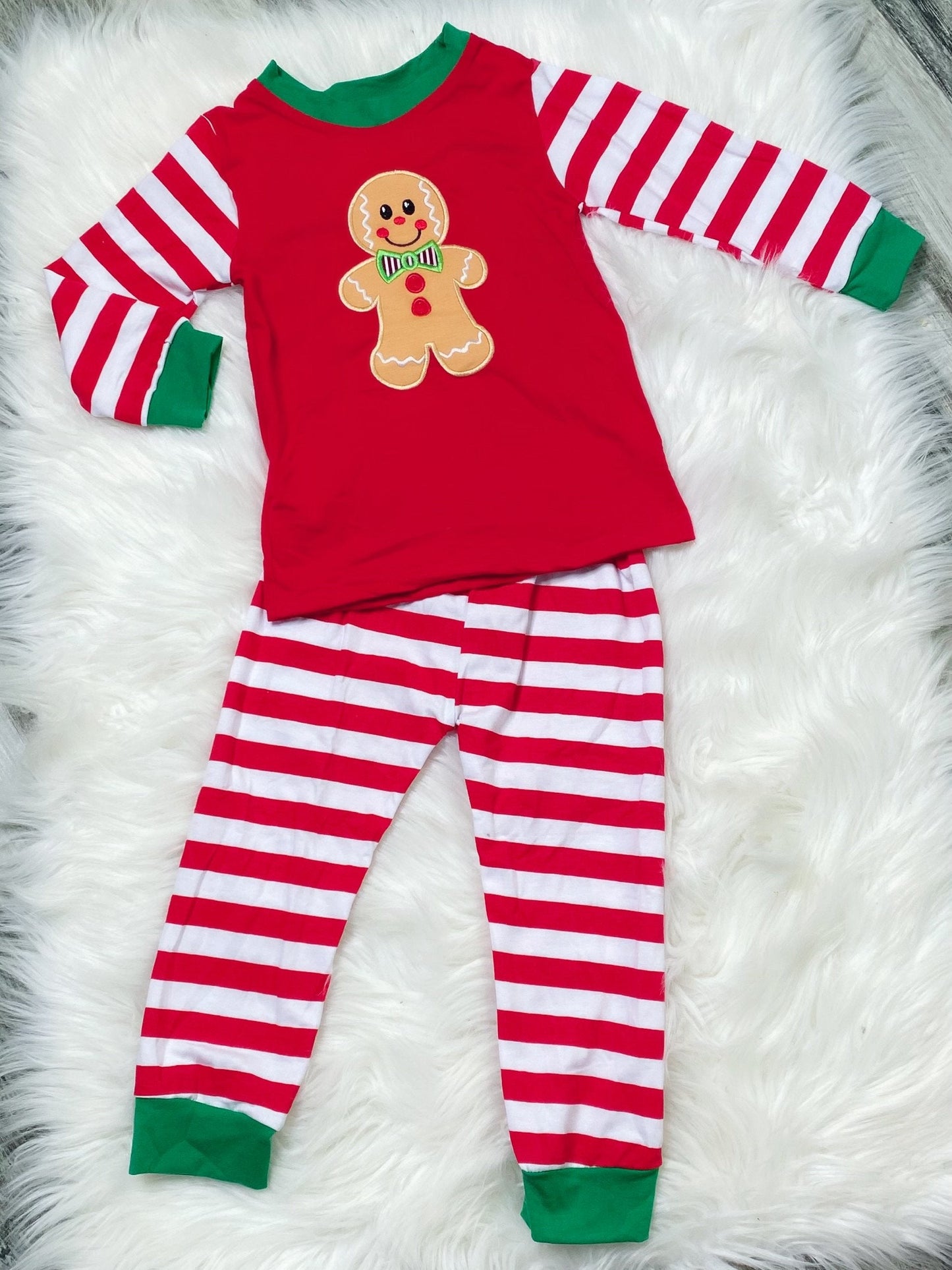 Gingerbread Boys Pajamas - Nico Bella Boutique 