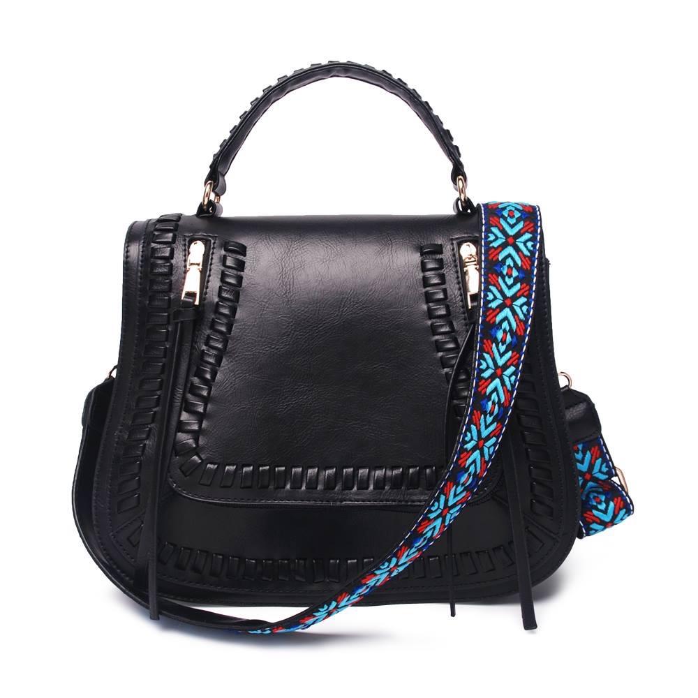 Black Guitar Strap Crossbody Purse - Nico Bella Boutique 