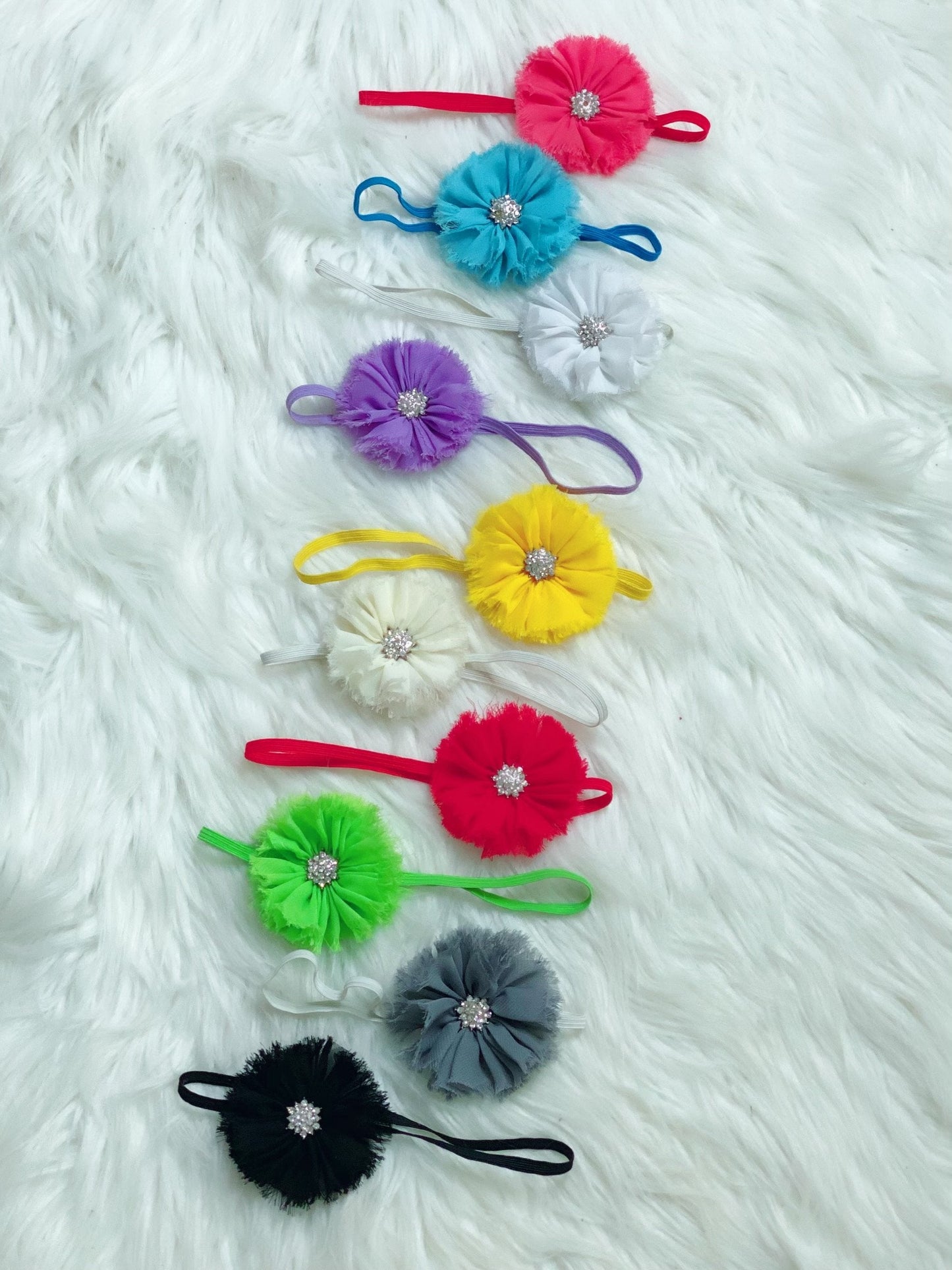 Fringe Flower Headband Set - Nico Bella Boutique 