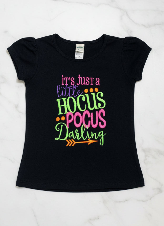 It's Just a Little Hocus Pocus Darling Embroidered Shirt - Nico Bella Boutique 