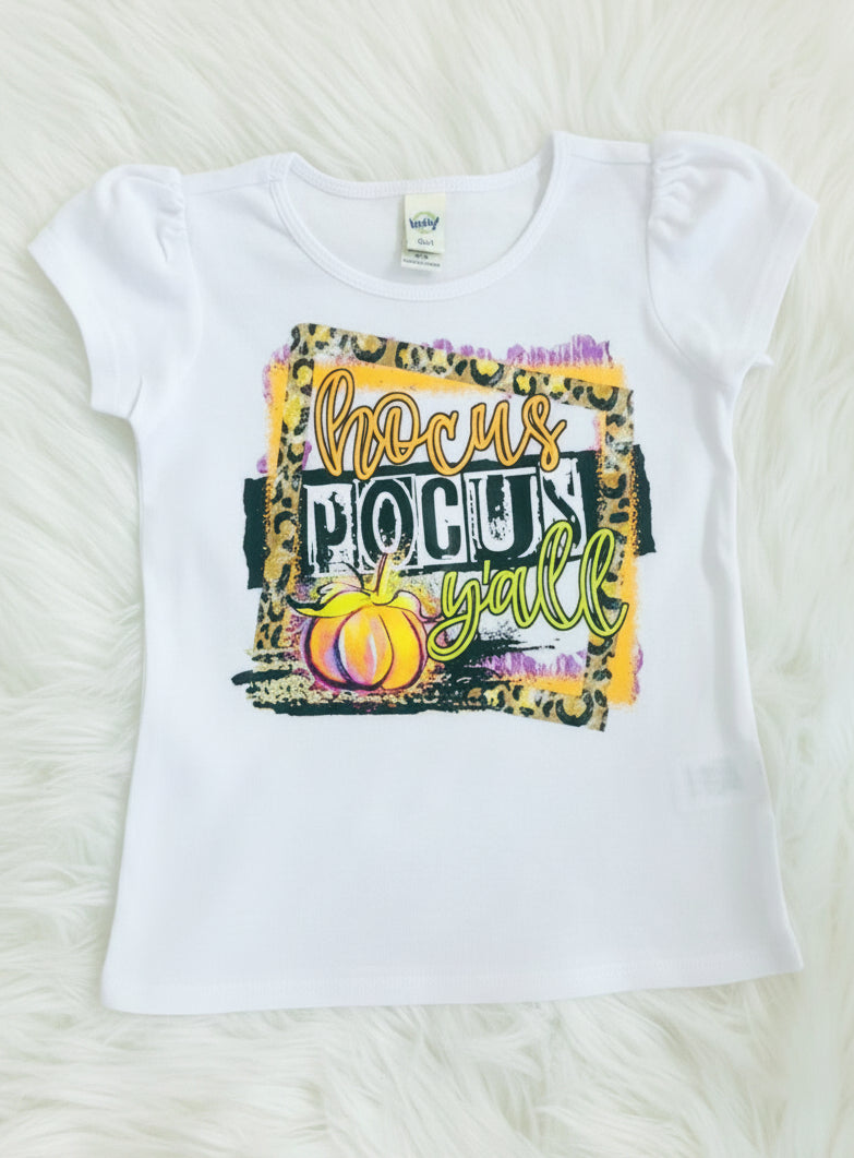 Hocus Pocus Y'all Girl's Shirt - Nico Bella Boutique 