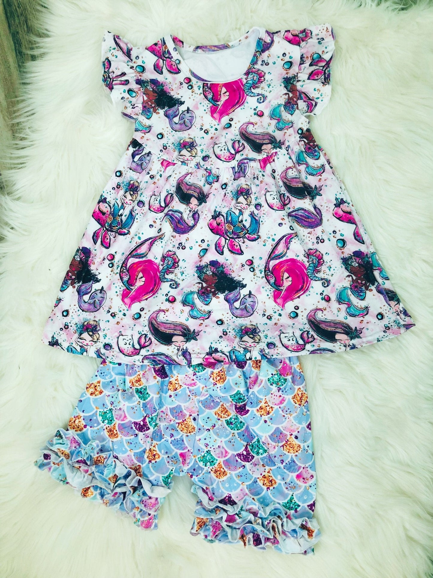 Mystical Mermaid Short Set - Nico Bella Boutique 