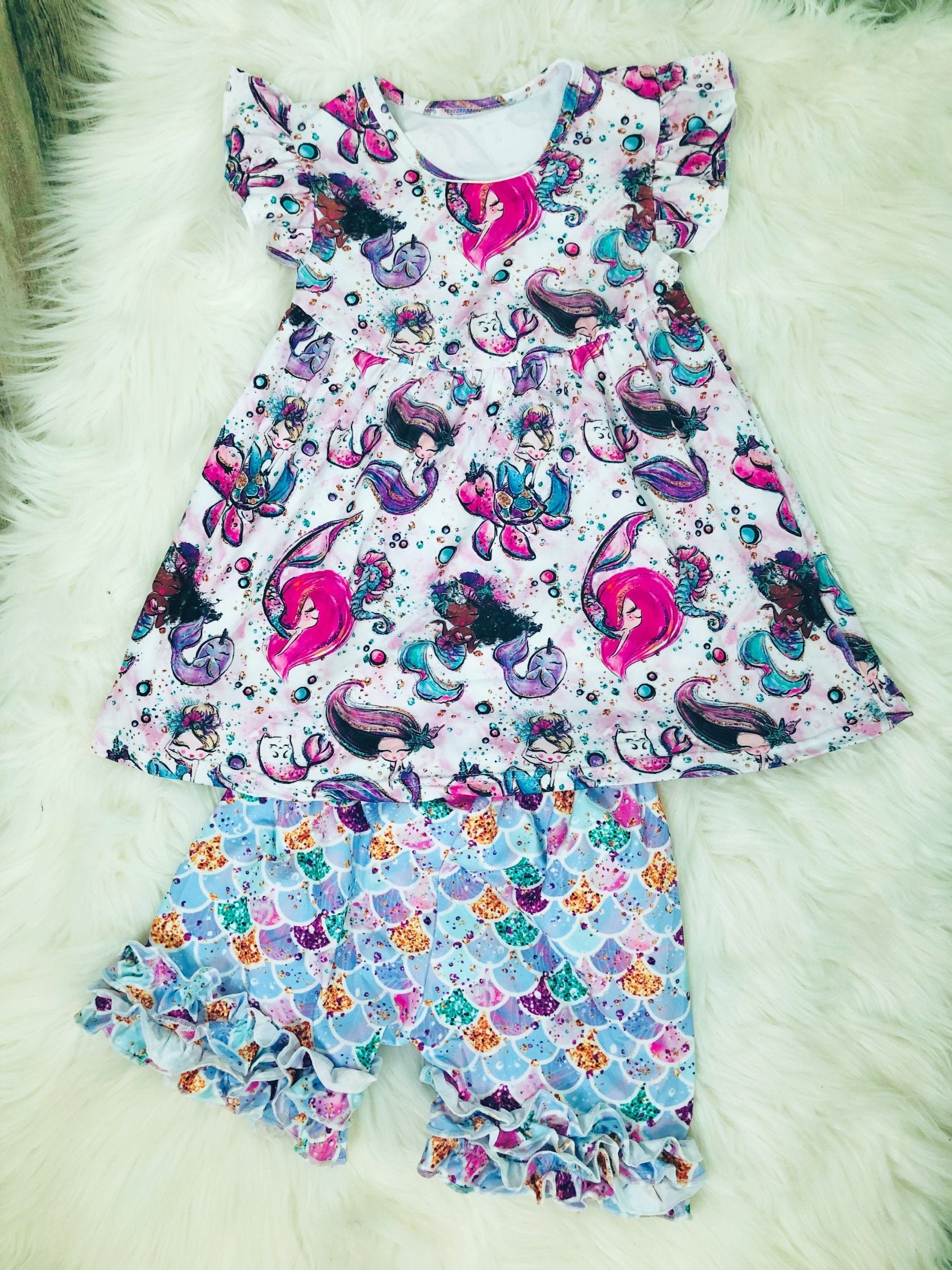 Mystical Mermaid Short Set - Nico Bella Boutique 