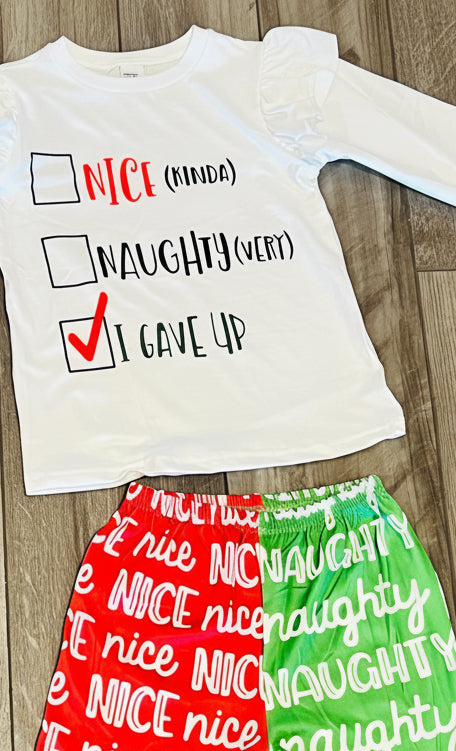 Naughty Nice Christmas Outfit