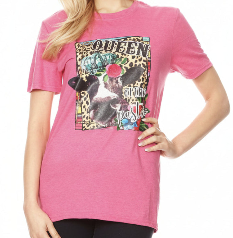 Queen of The Pasture Graphic Tee - Nico Bella Boutique 