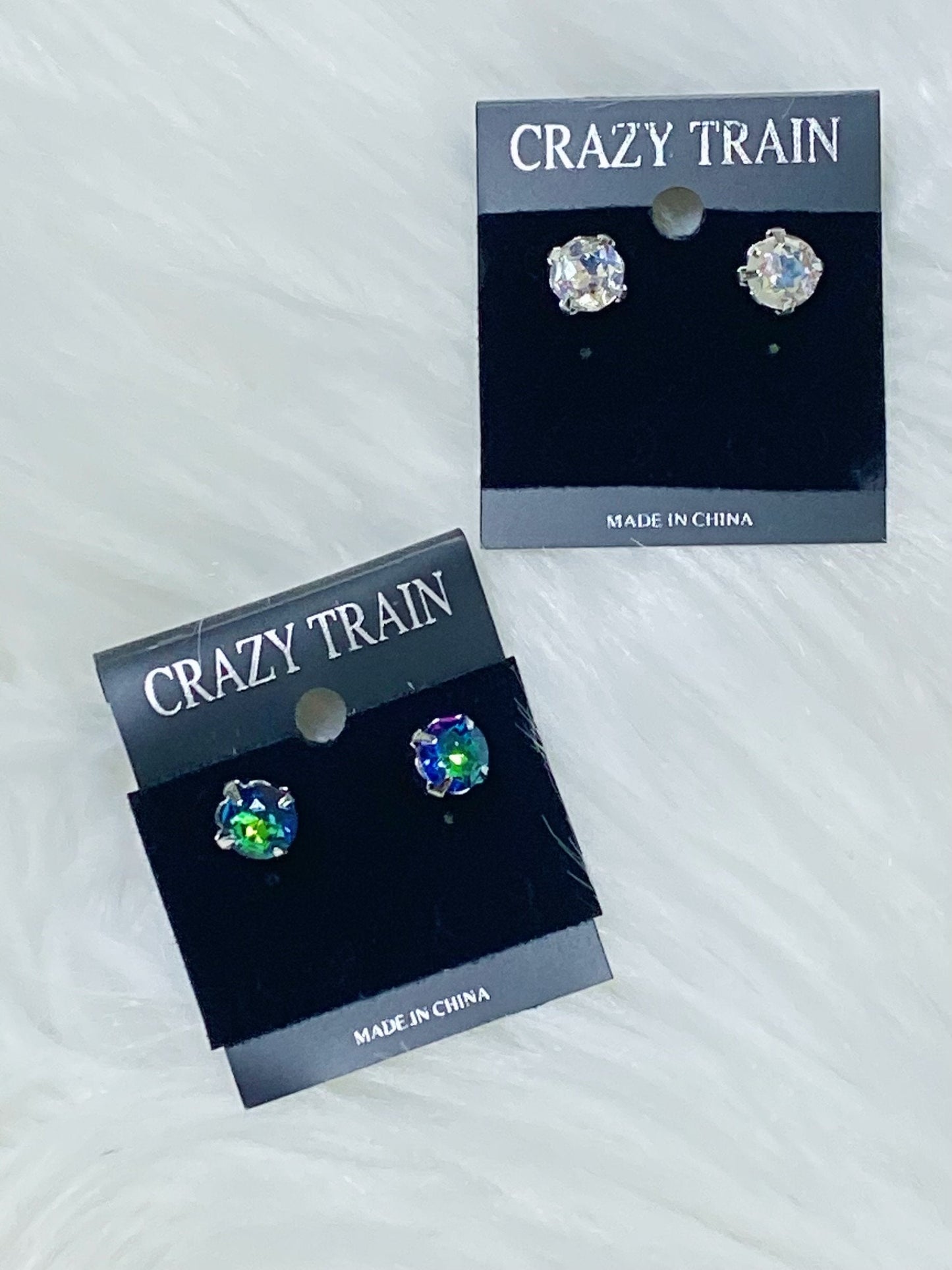 Diamond Glam Girl Stud Earrings - Nico Bella Boutique 