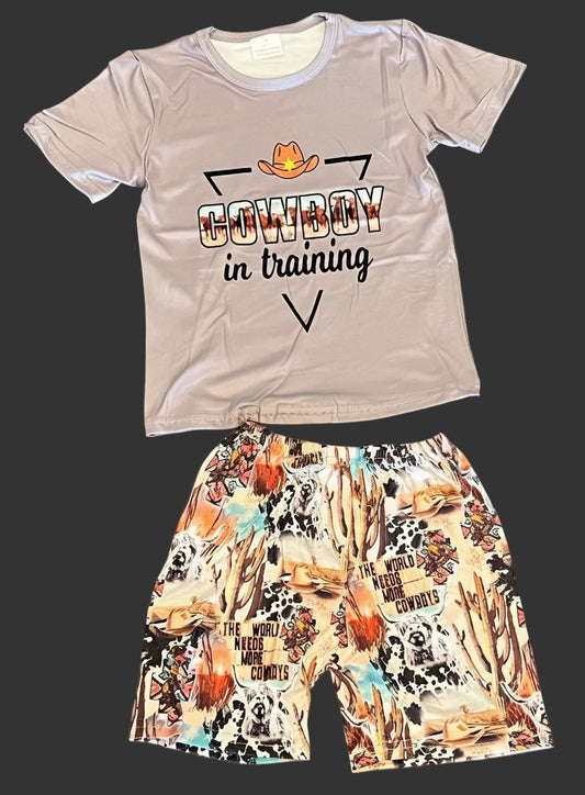 Boys Cowboy in Training Short Set - Double Take Western Boutique