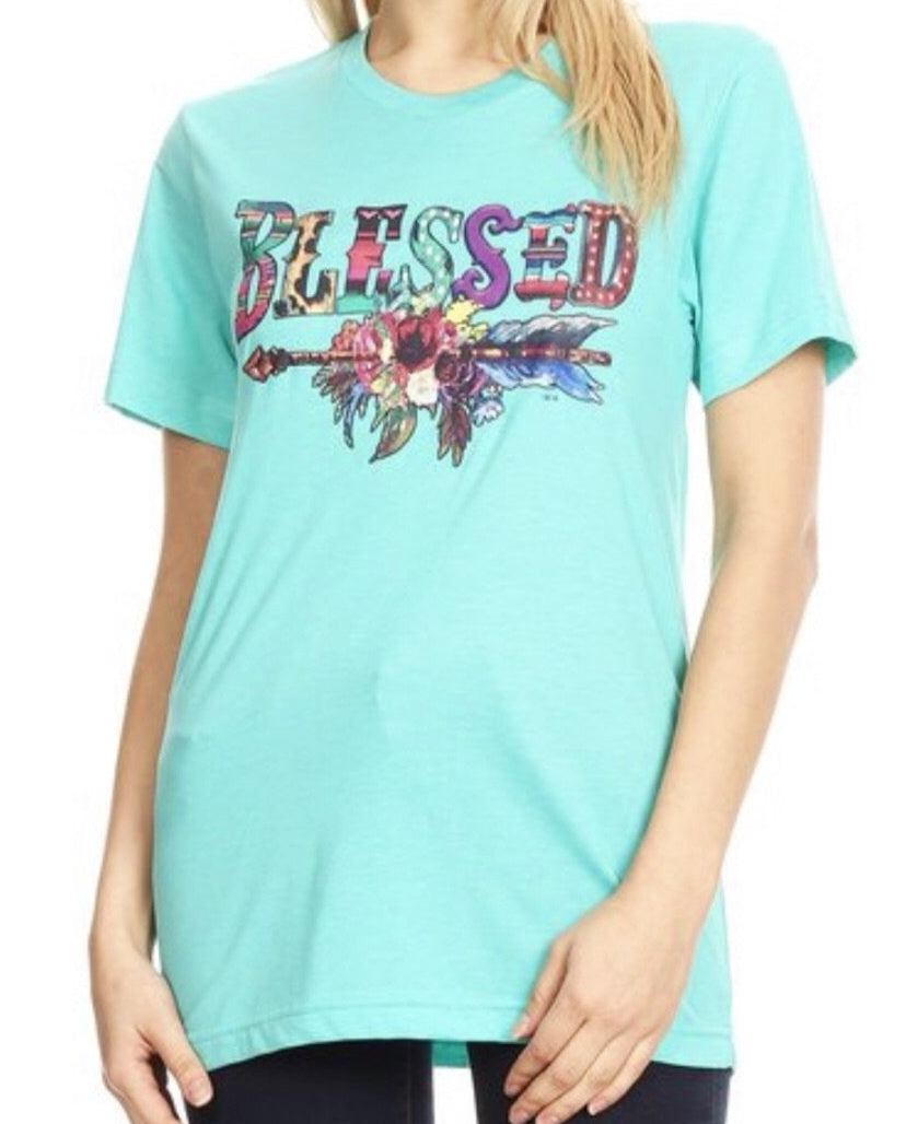 Blessed Graphic Tee - Nico Bella Boutique 