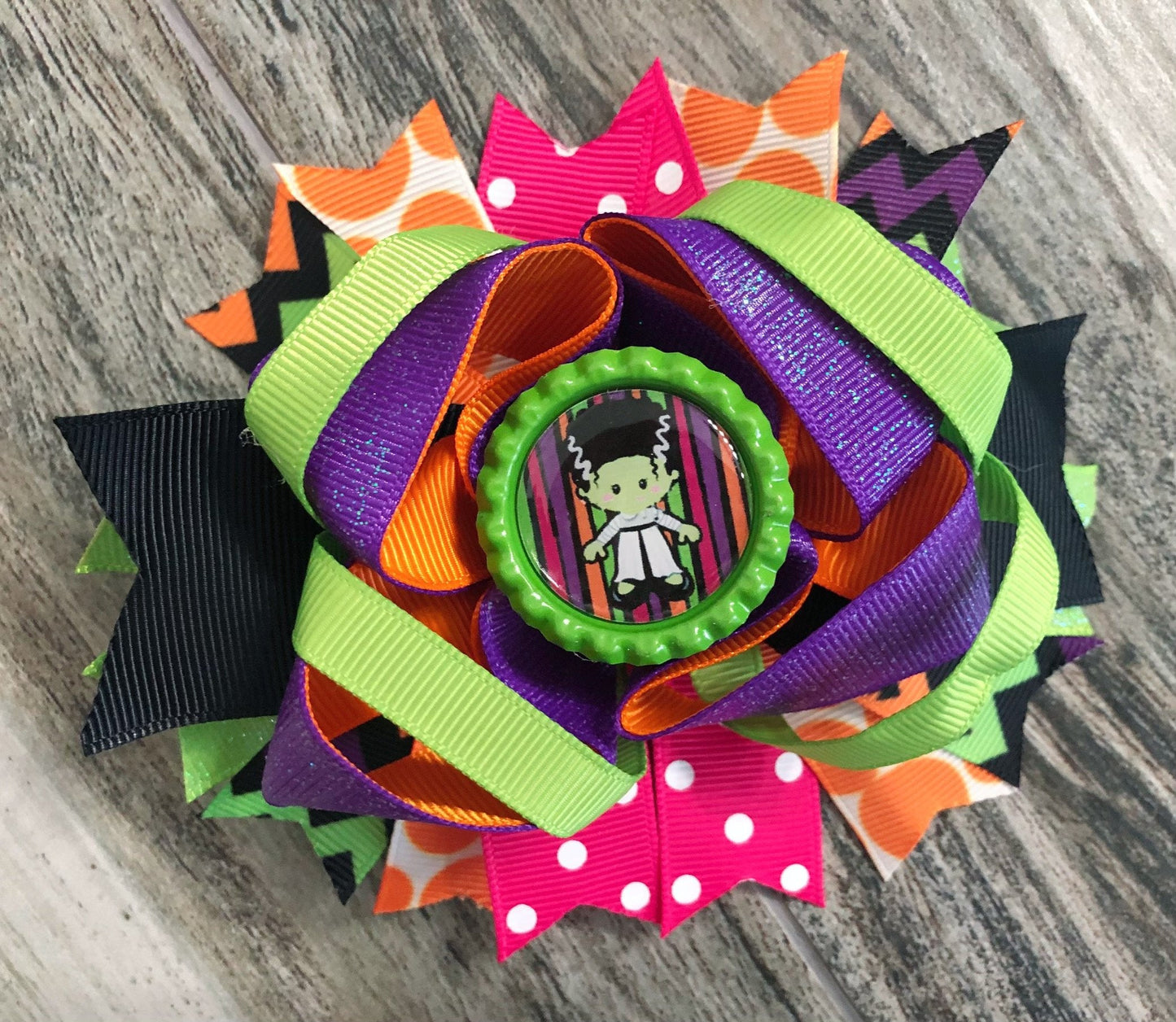 Bride of Frankenstein Hair Bow - Nico Bella Boutique 