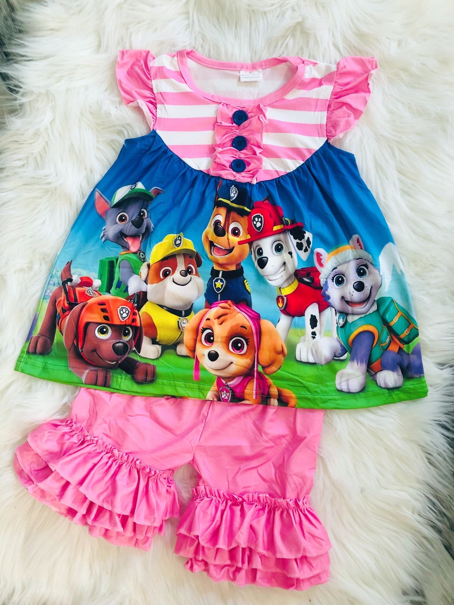 Paw Patrol Short Set - Nico Bella Boutique 