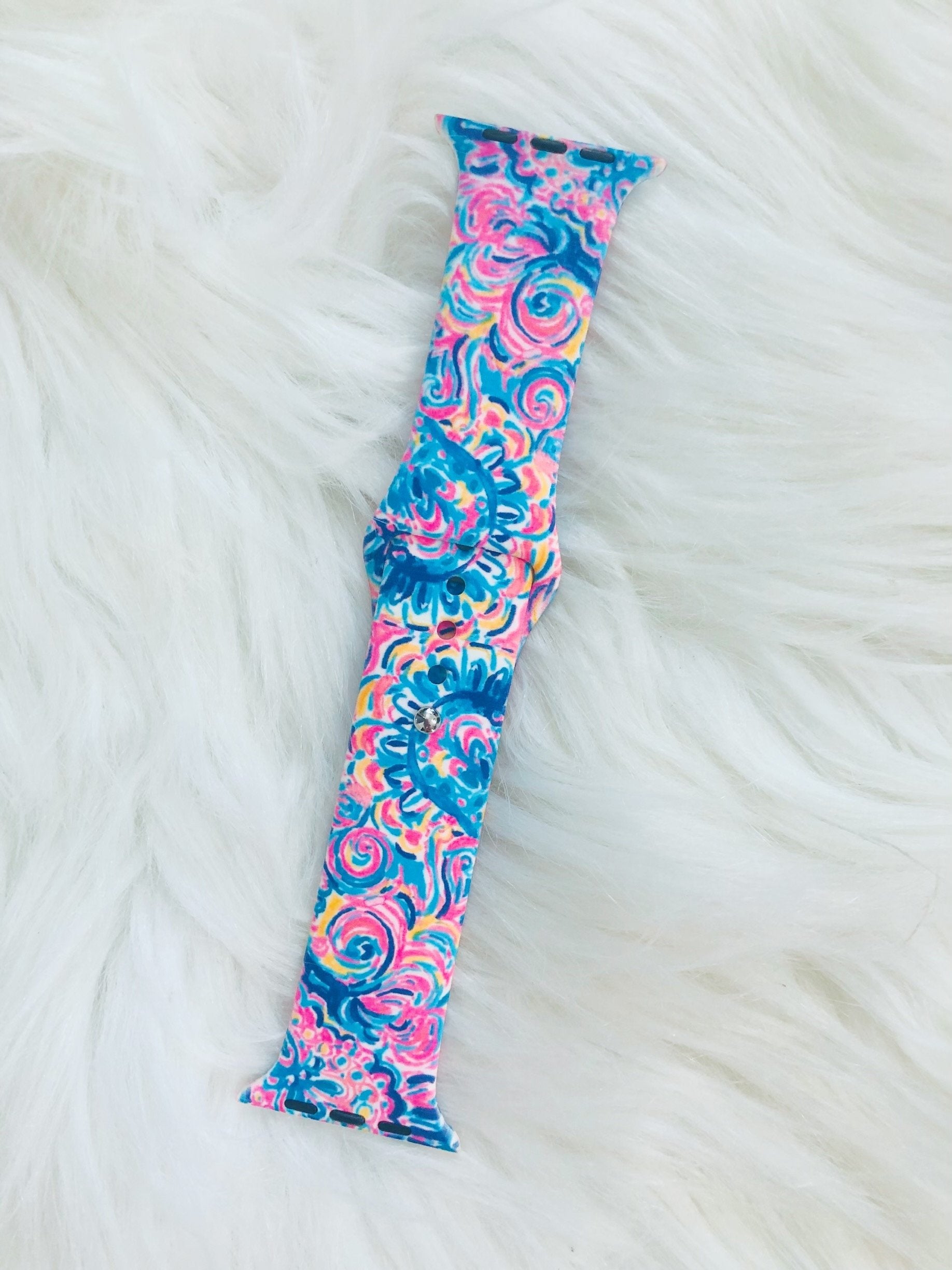 Floral Swirl i-Watch Band - Nico Bella Boutique 