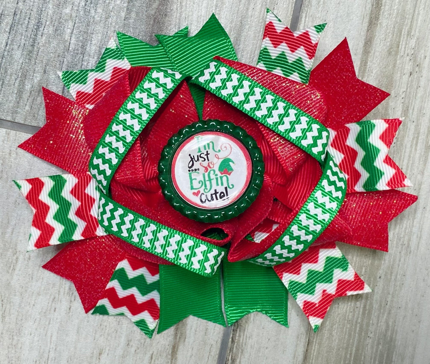 I'm just so Elfin' Cute Hair Bow - Nico Bella Boutique 