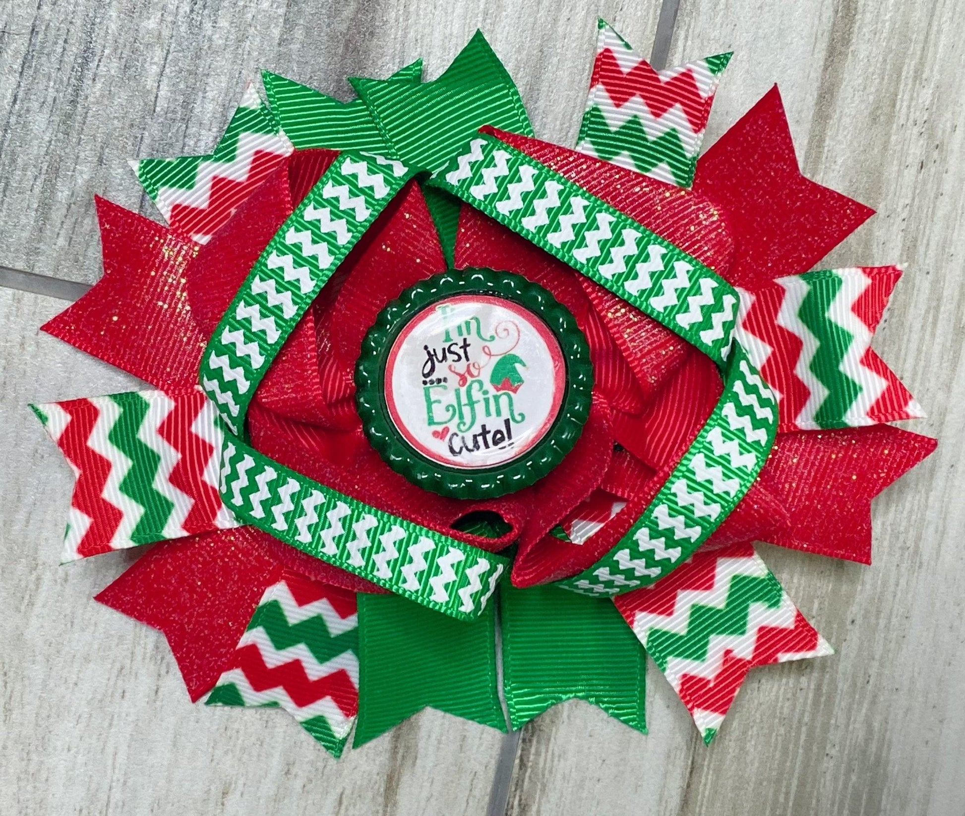 I'm just so Elfin' Cute Hair Bow - Nico Bella Boutique 