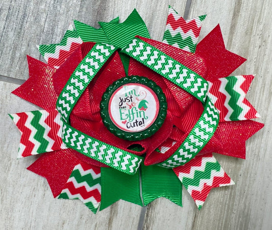 I'm just so Elfin' Cute Hair Bow - Nico Bella Boutique 
