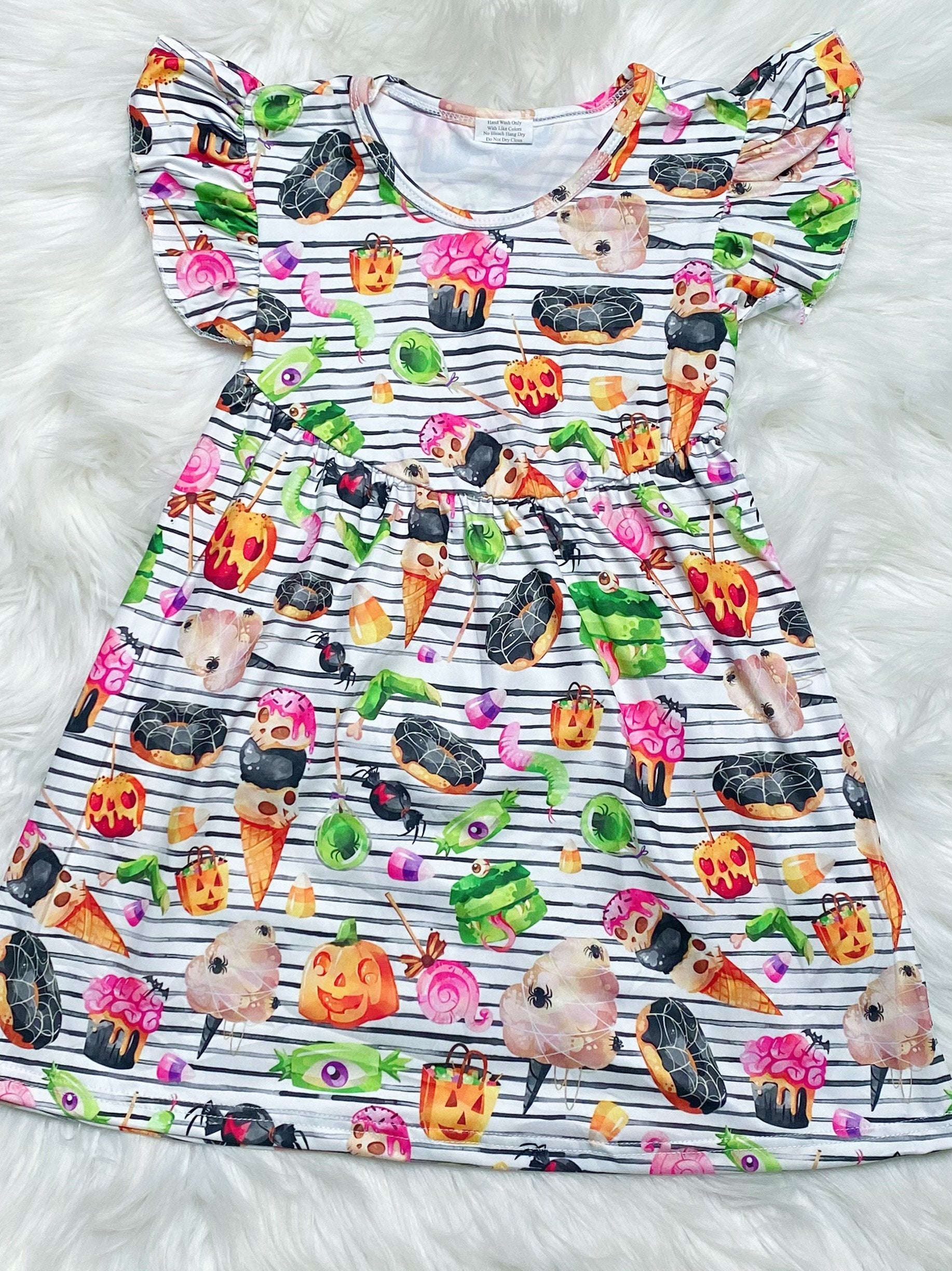 Spooky Halloween Treats Pearl Dress - Nico Bella Boutique 