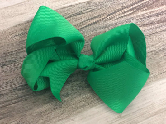 Green Girls Hair Bow - Nico Bella Boutique 