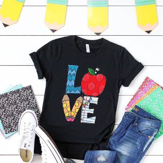 LOVE Teaching Graphic Tee - Nico Bella Boutique 