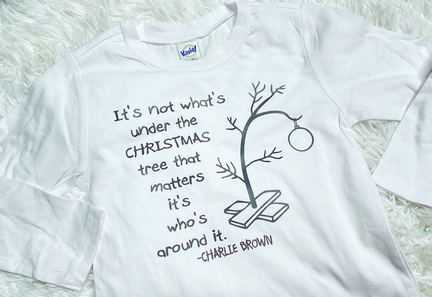 Charlie Brown Tree Long Sleeve Shirt - Double Take Western Boutique