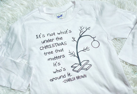 Charlie Brown Tree Long Sleeve Shirt - Double Take Western Boutique