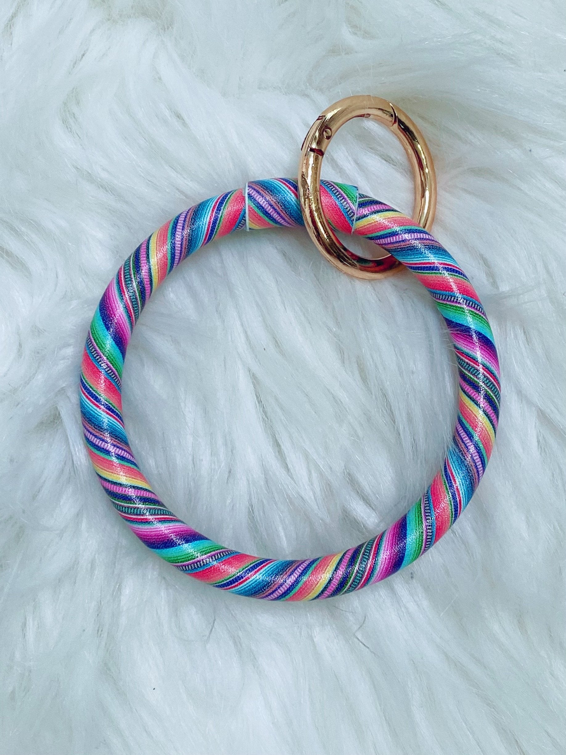 Serape Wristlet Bangle Keychain - Nico Bella Boutique 