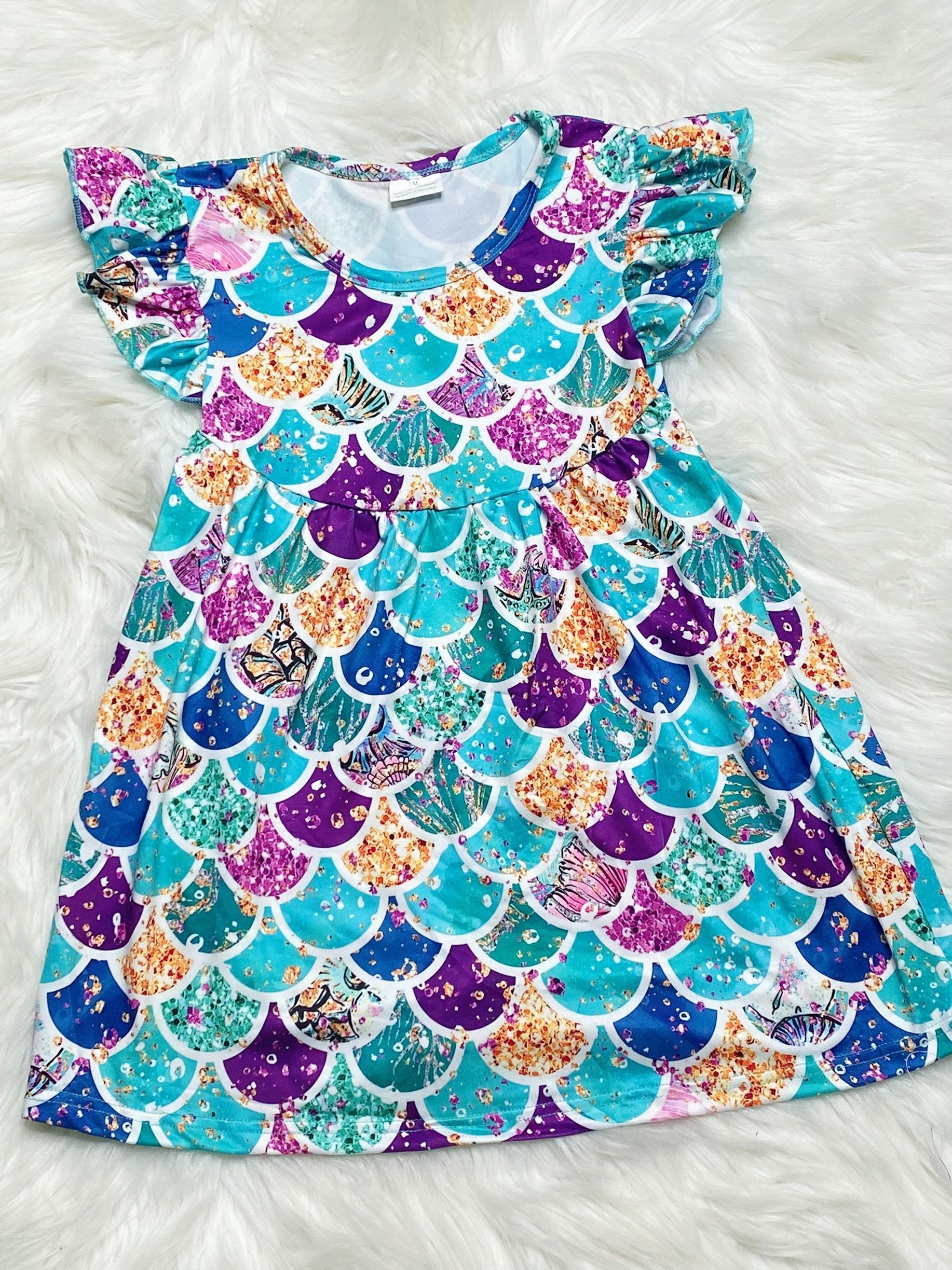 Mermaid Pearl Dress - Nico Bella Boutique 