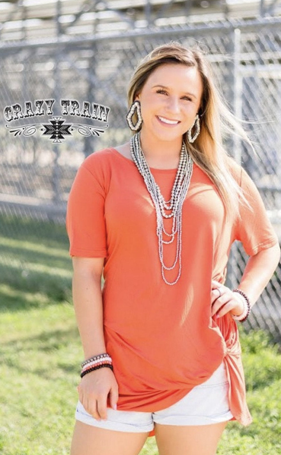 Let's Get Knotty Orange Top - Nico Bella Boutique 
