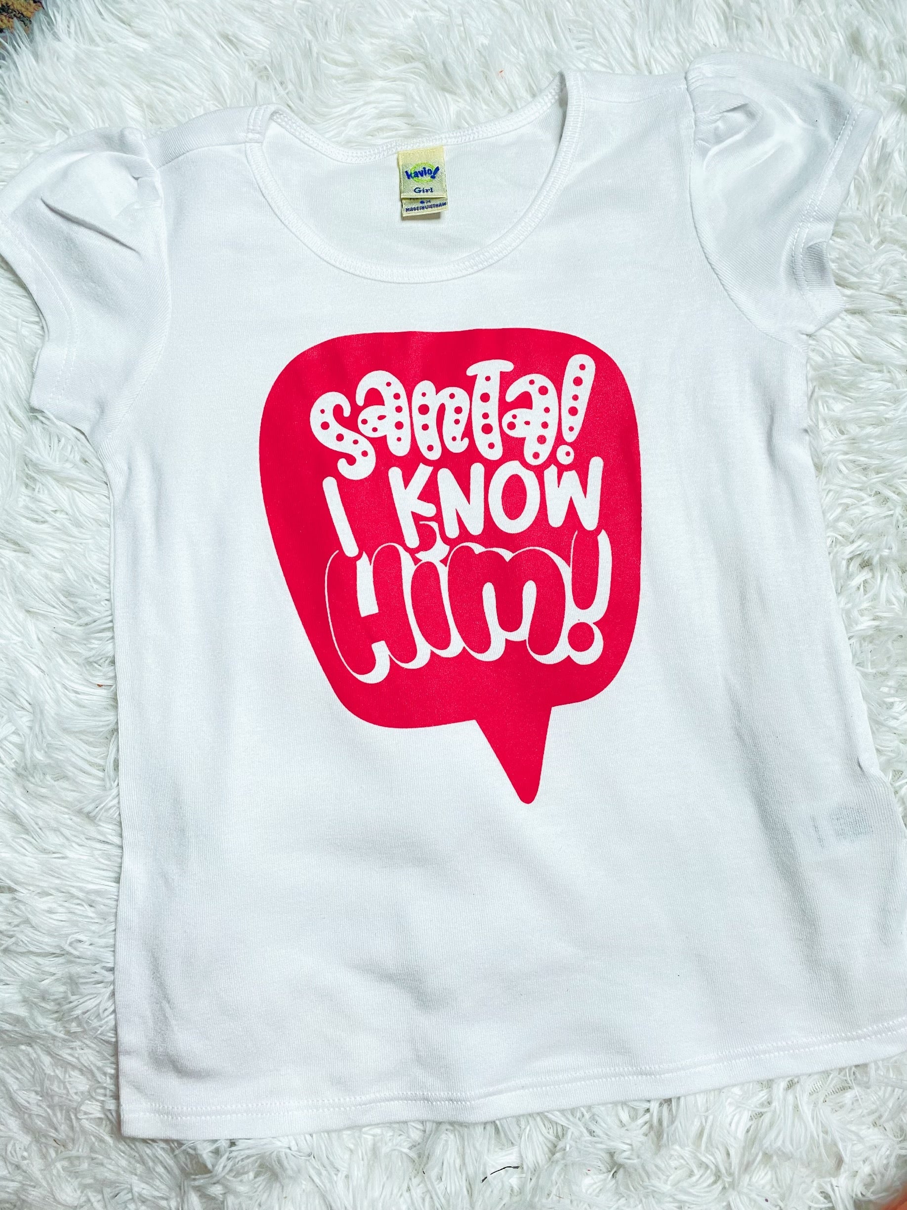 Santa! I know him! Girls Shirt - Double Take Western Boutique