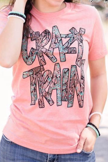 Crazy Train Punchy Python Graphic Tee - Nico Bella Boutique 